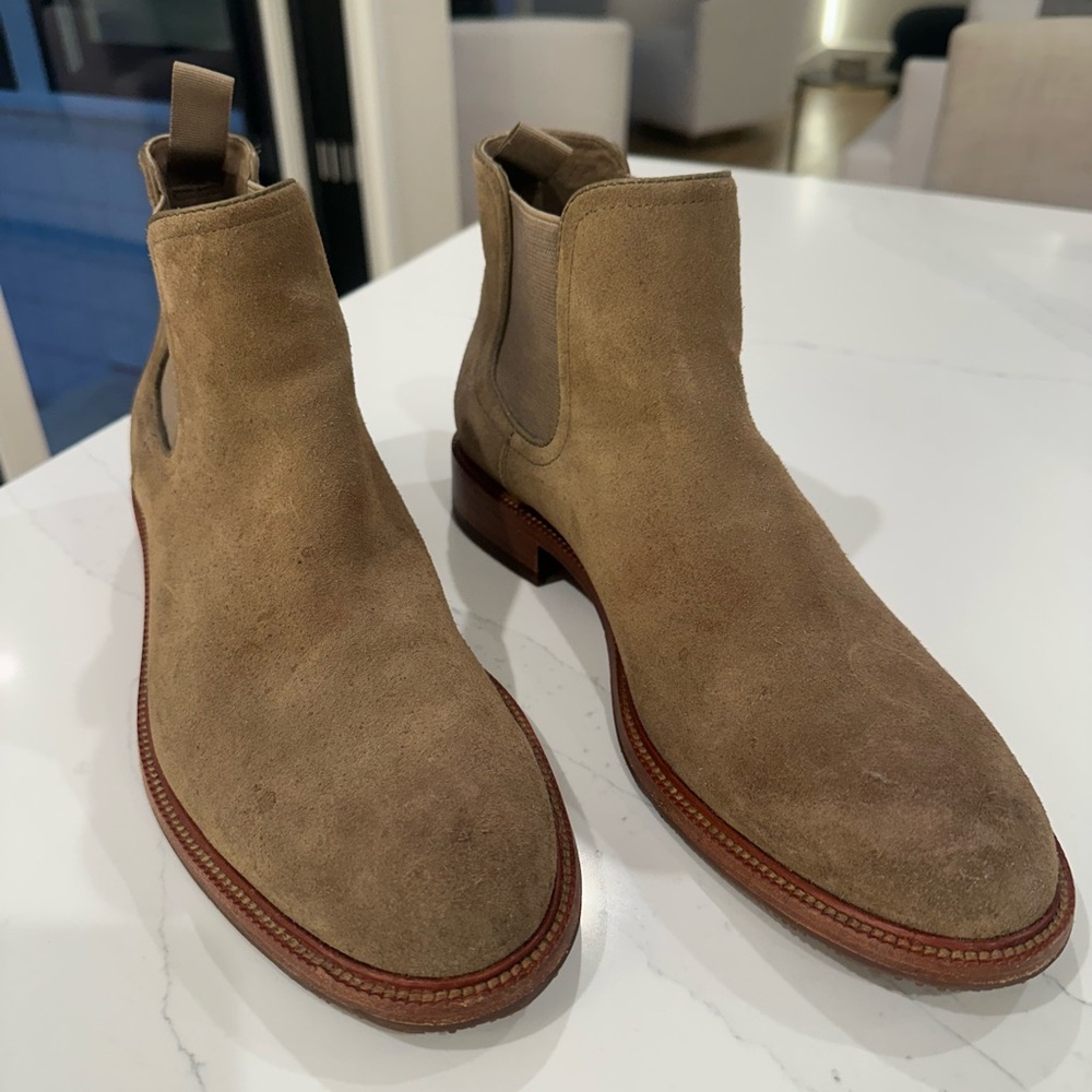 Men's Trask Leo Suede Chelsea Boots Size 9.5